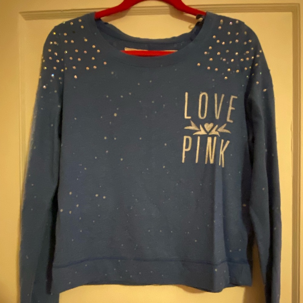 Bling PINK lightweight crewneck, size XS.